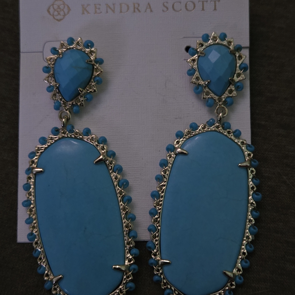 Kendra Scott Turquoise Statement Earrings